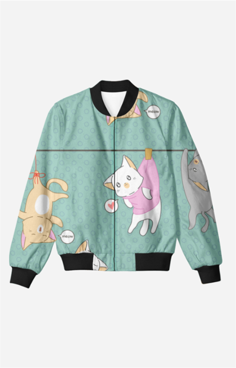 Cute_Pussy_Unisex AOP Bomber Jacket