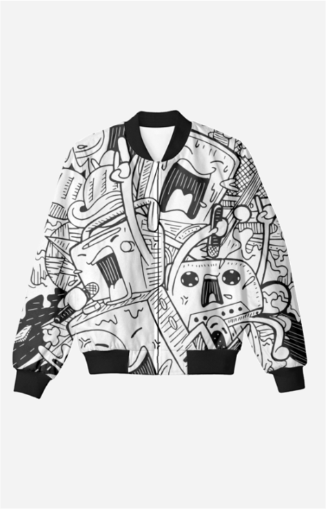 Cartoonified_Unisex AOP Bomber Jacket