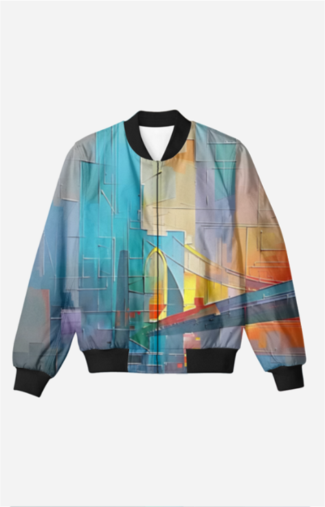 City Lights_Unisex AOP Bomber Jacket