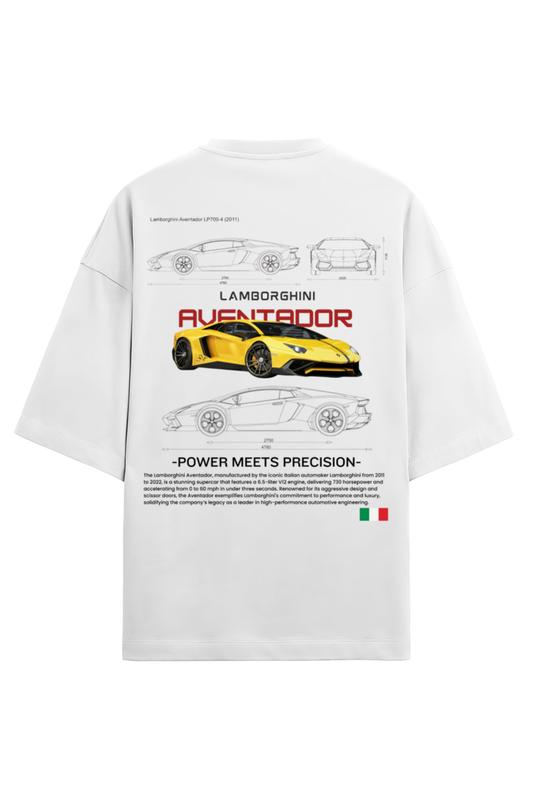 280 GSM Lamborghini Unisex Terry Oversized T-Shirt