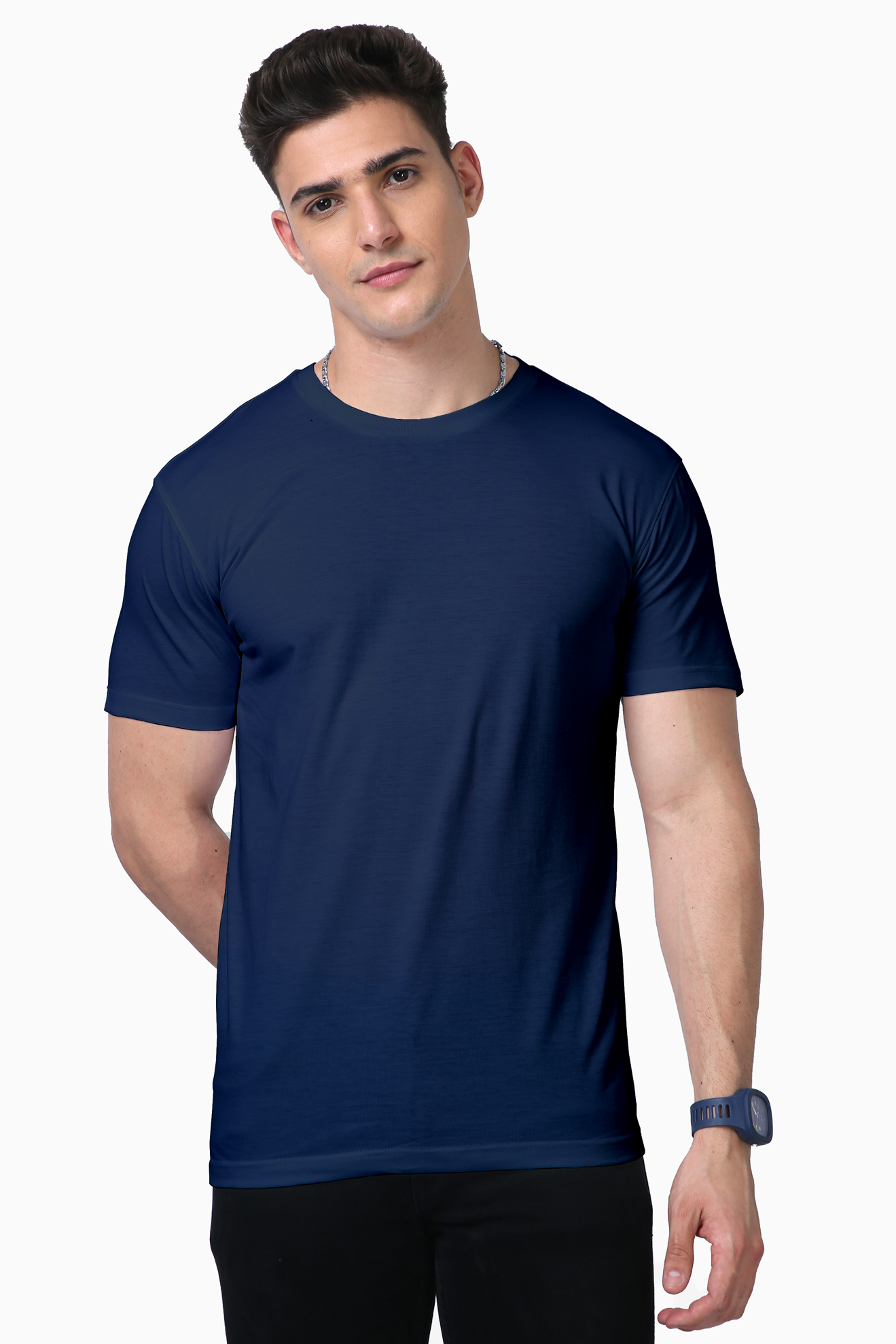 Unisex Supima T-Shirts Navy Blue