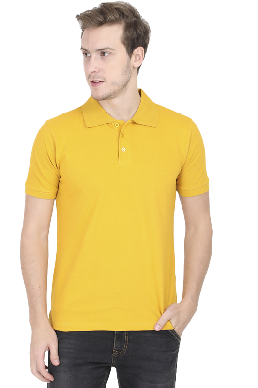 Male Polo Half Sleeve Mustard Yellow