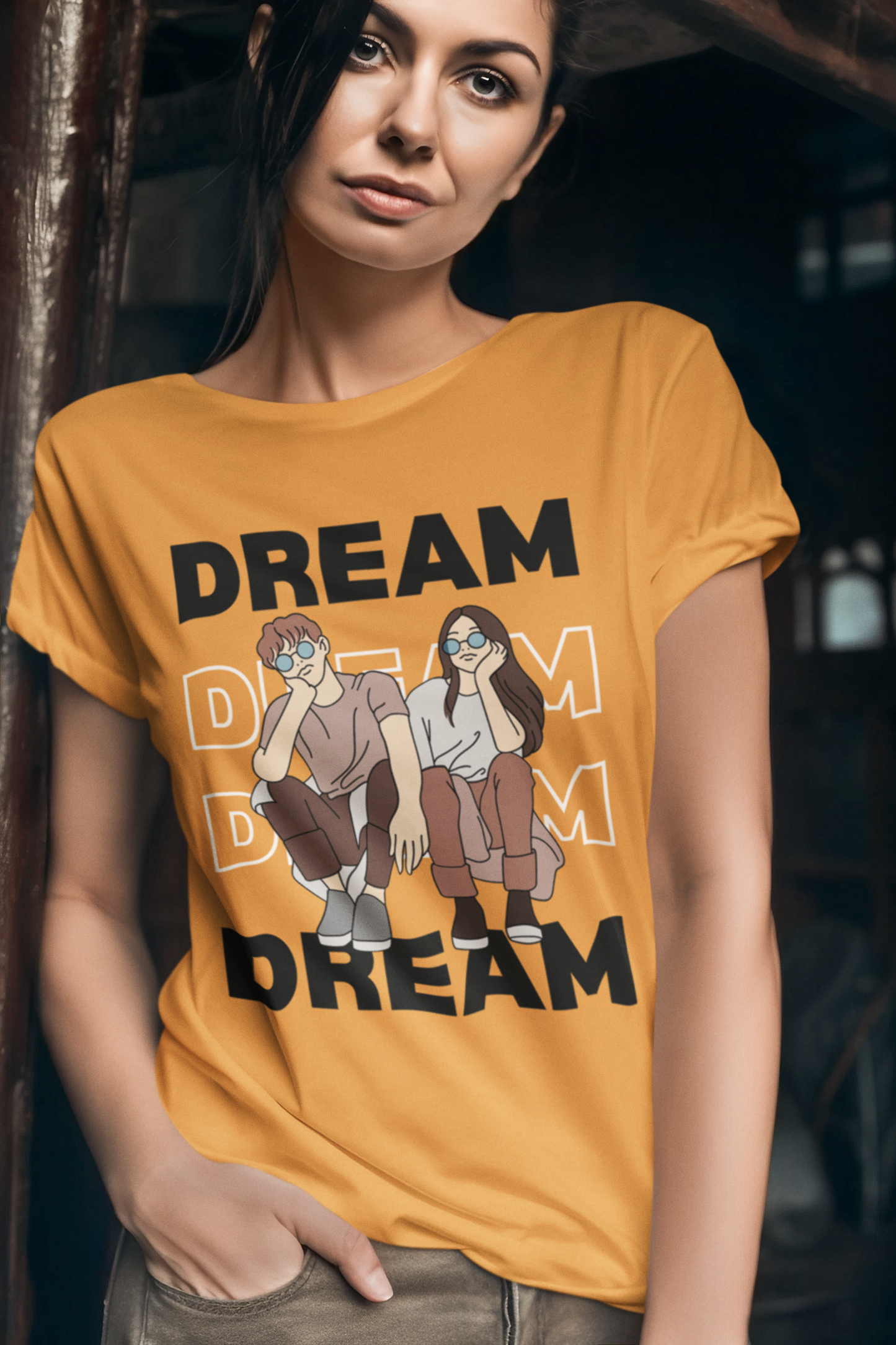 Dream Women Round Neck Half Sleeve T-shirt