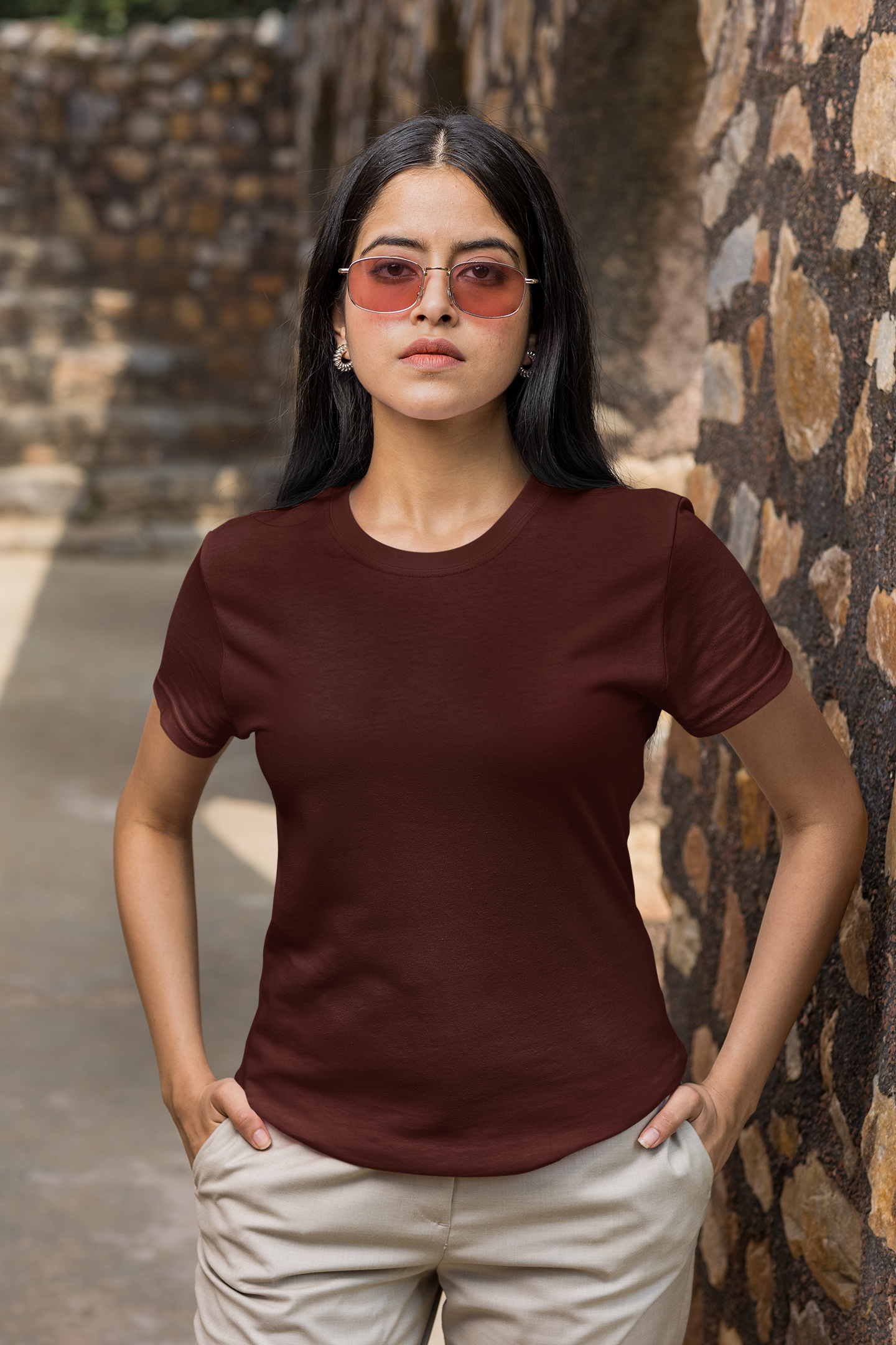 Unisex Supima T-Shirts Maroon