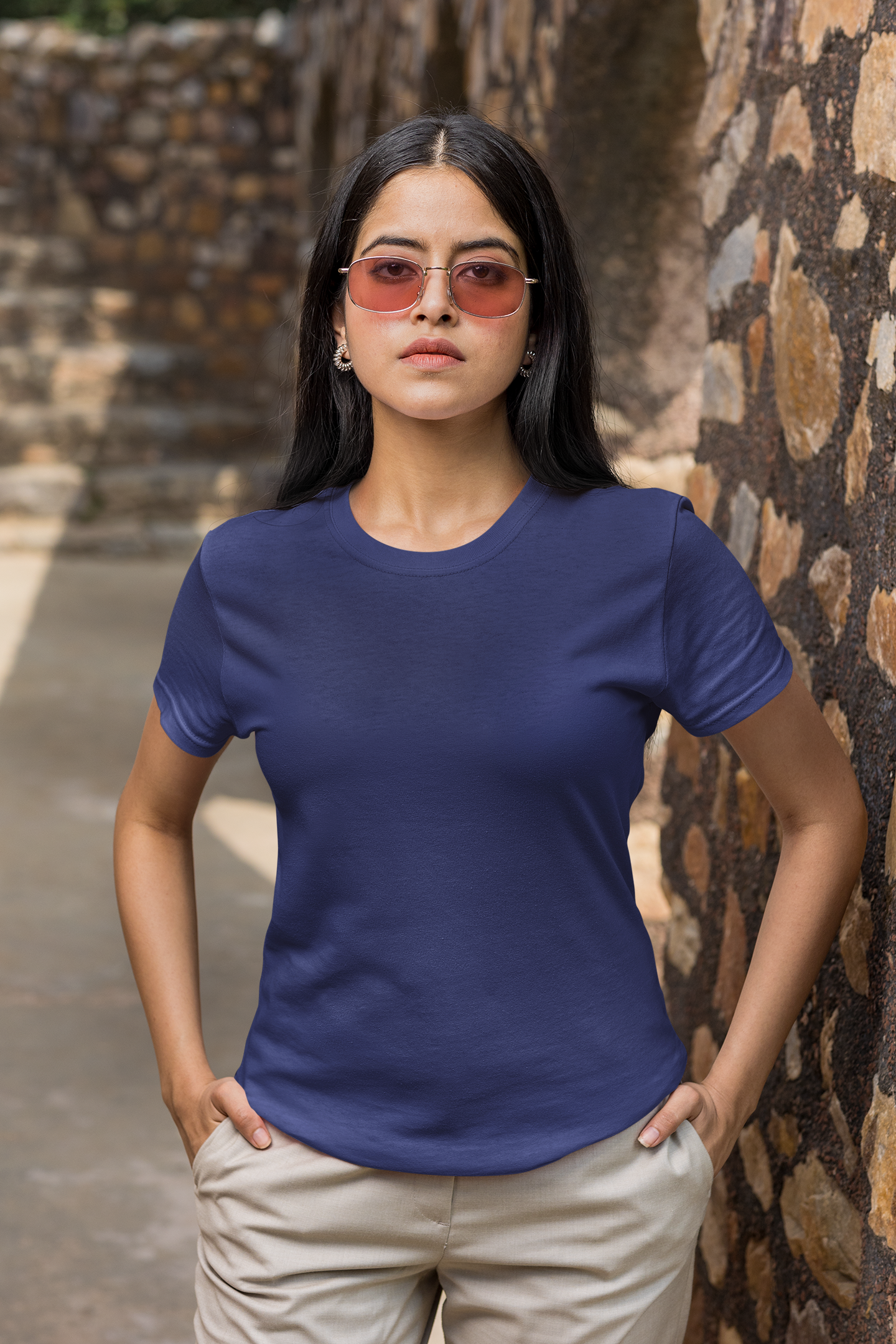 Unisex Supima T-Shirts Navy Blue