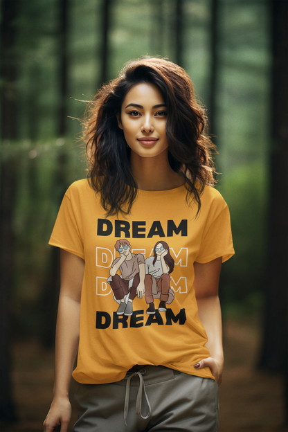 Dream Women Round Neck Half Sleeve T-shirt